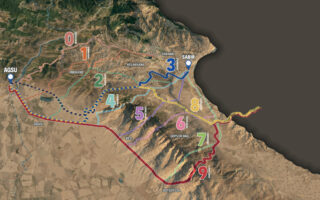 The Baku-Shamakhi road connection in the Shamakhi-Agsu section