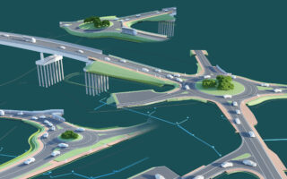 The new road between the southern bypass of Vicenza and the Arcugnano industrial area