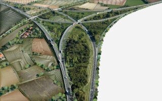 The construction of the third lane of the Venice-Trieste motorway